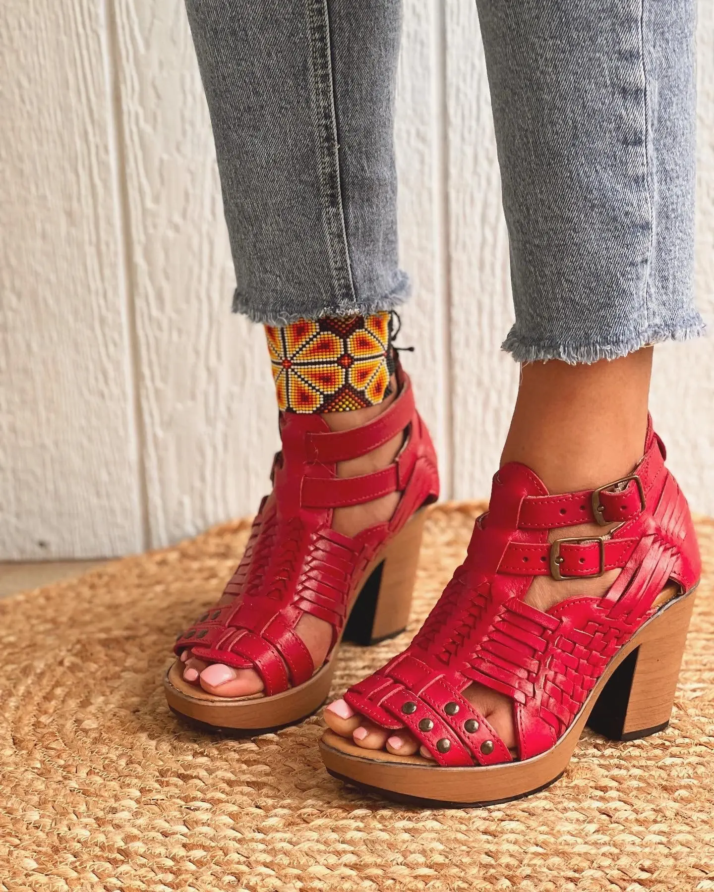 Huarache Sandal Mexican Style Boho Hippie All Sizes