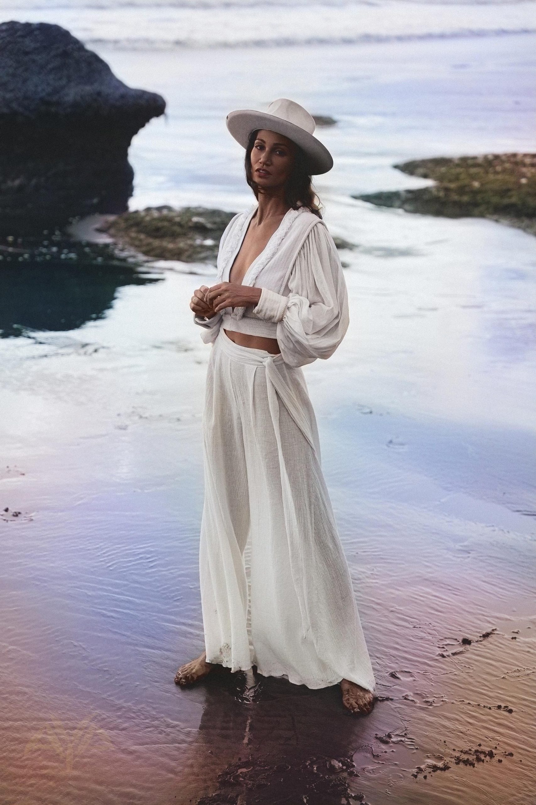 Off White Linen Pants Organic Boho For Women